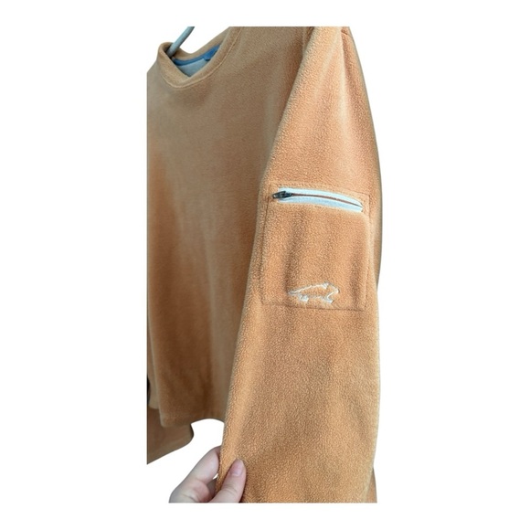 Vintage Horny Toad Fleece Pull Over Sweatshirt Orange Size Large - Picture 2 of 4